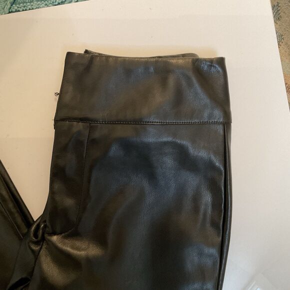 Lulus City Status Pants Women's XS Black Vegan Leather Hi Rise Bootcut NWT - Picture 12 of 16